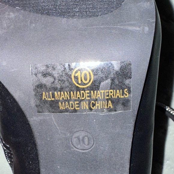 Olivia Fargiano stiletto Boots w/ Rhinestone Straps. Size 10 worn 1X for a few - Picture 9 of 11